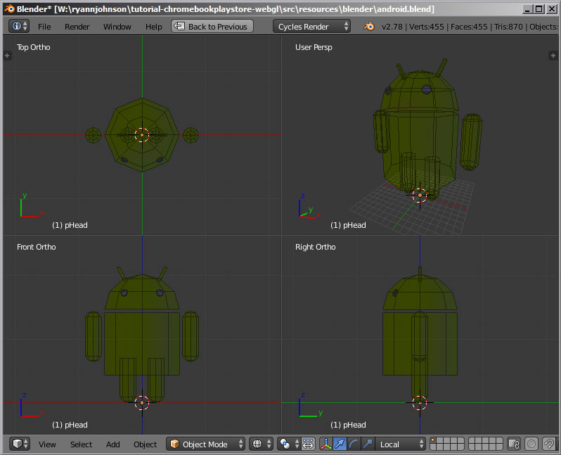 raw android model